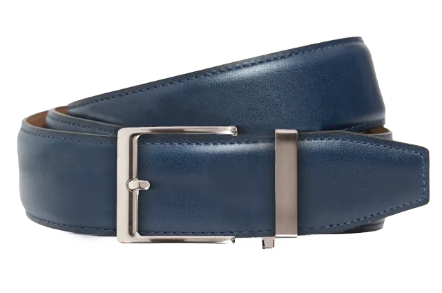 Smooth Denim, 40mm Strap, Dress Belt