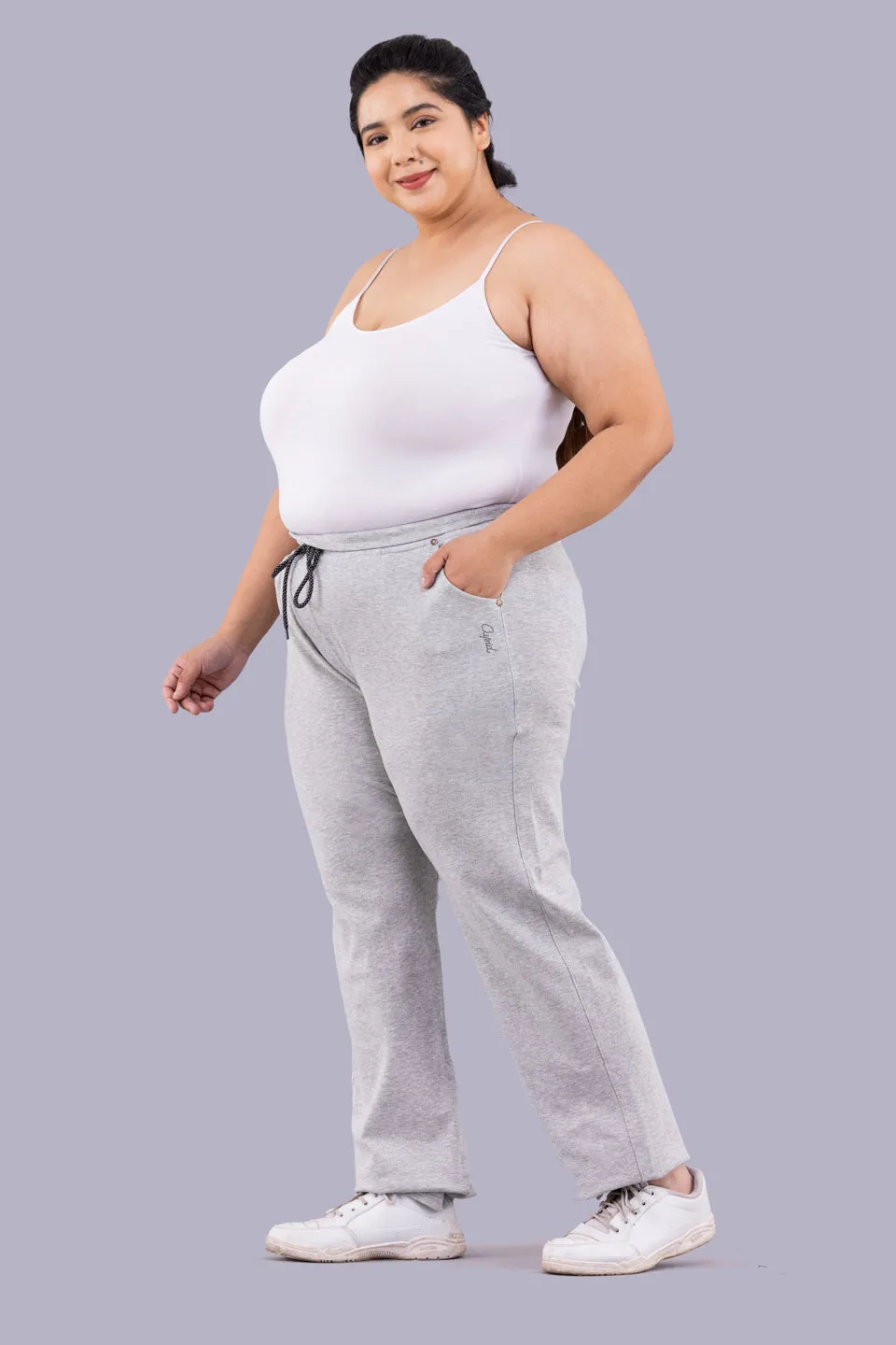 Stretchable Track Pant For Women - Cotton Lycra - (M TO 5XL)