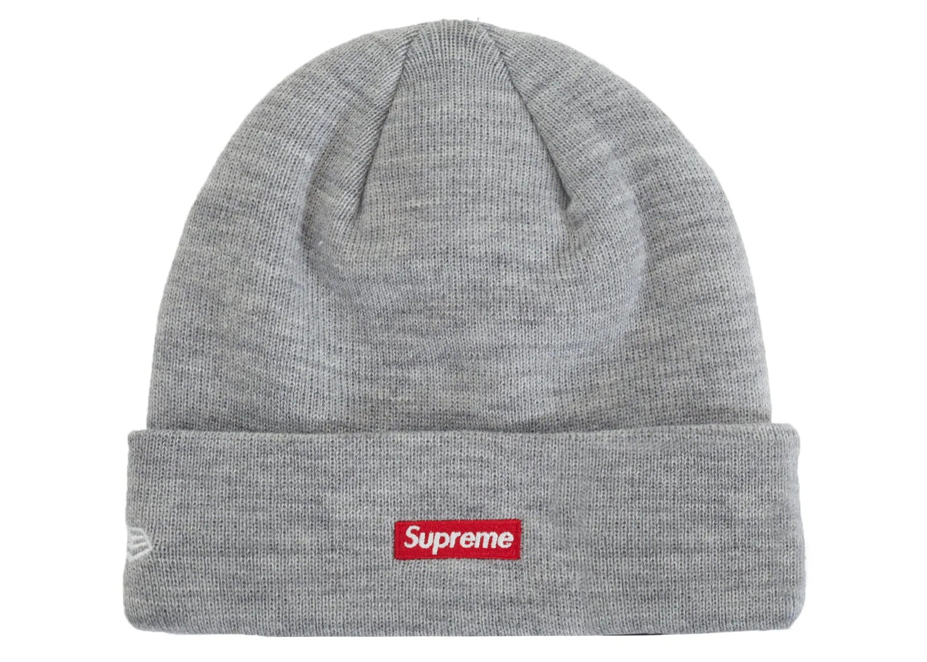 Supreme New Era Varsity Beanie Heather Grey