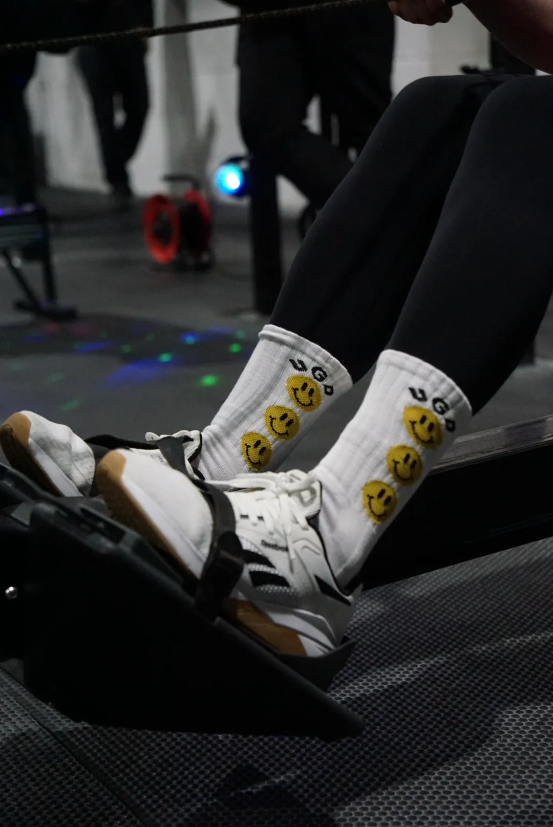 UGD HAPPY SPACE White Crew Socks