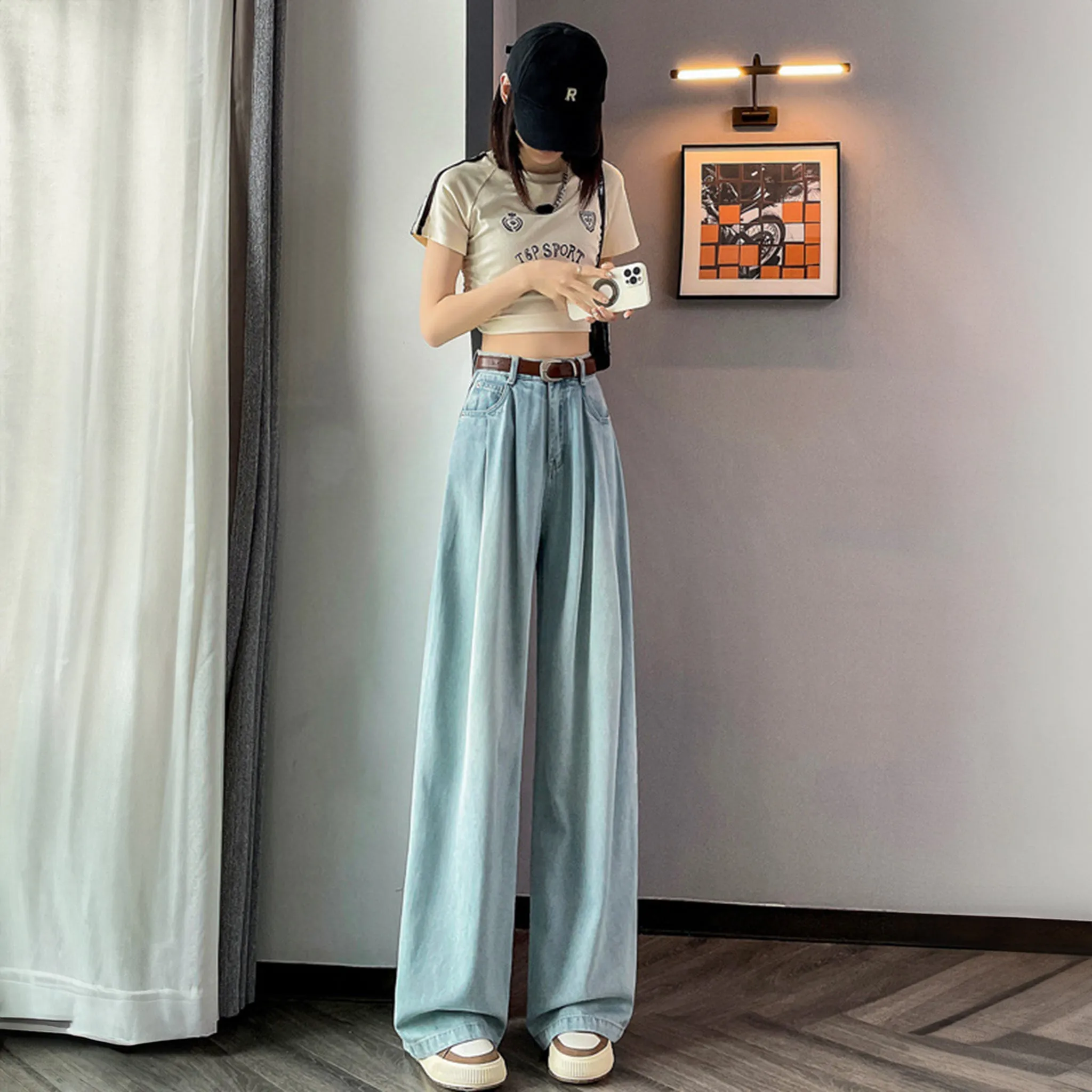 Vintage Cotton Korean baggy pants for women