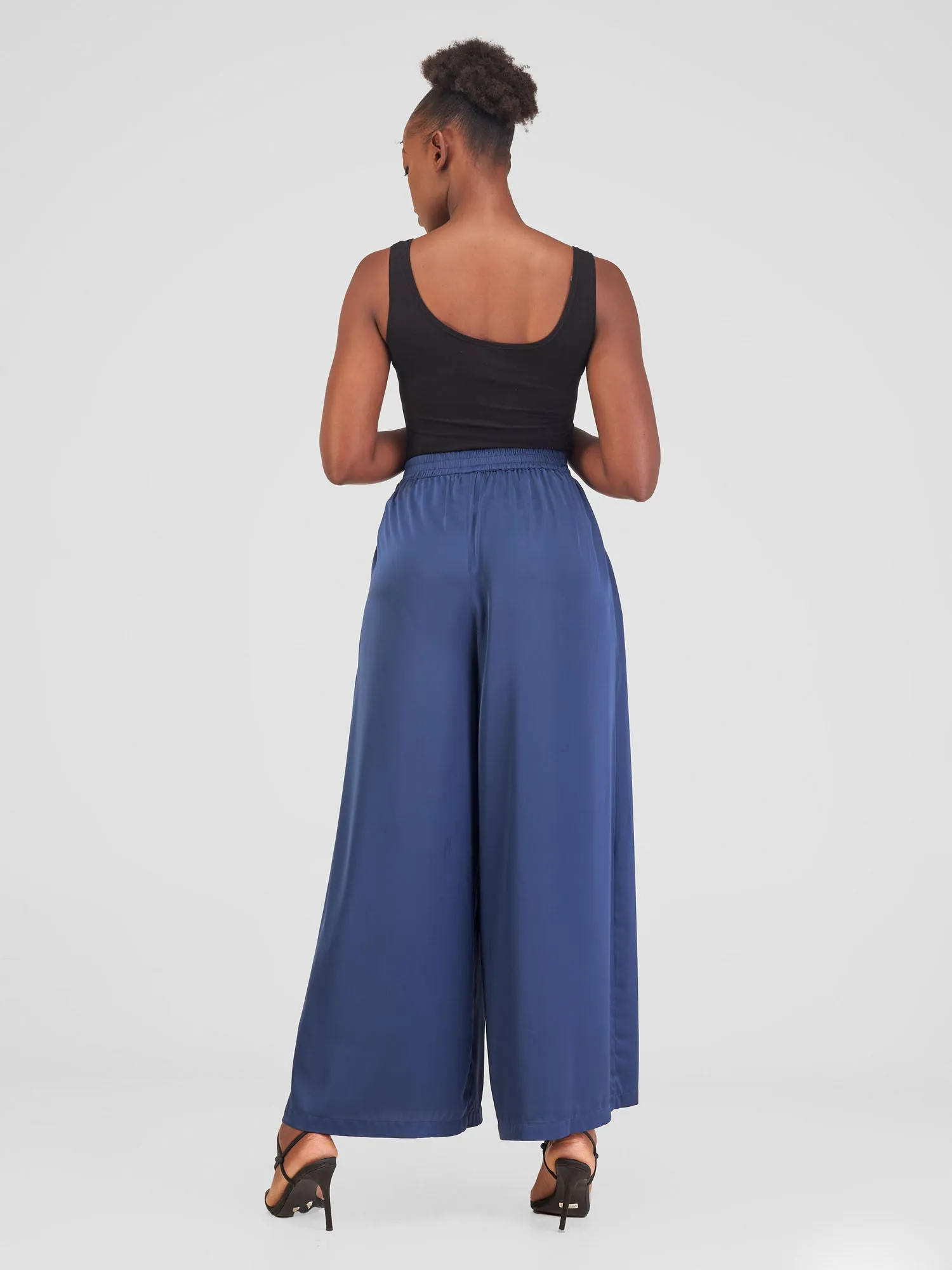 Vivo Alika High Waist Pants - Navy Blue