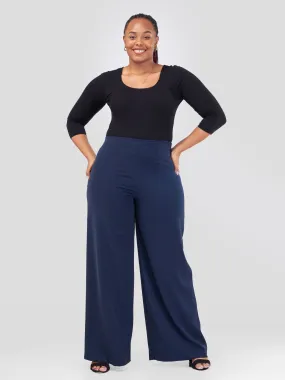 Vivo Tatili Wide Leg Pants - Navy Blue