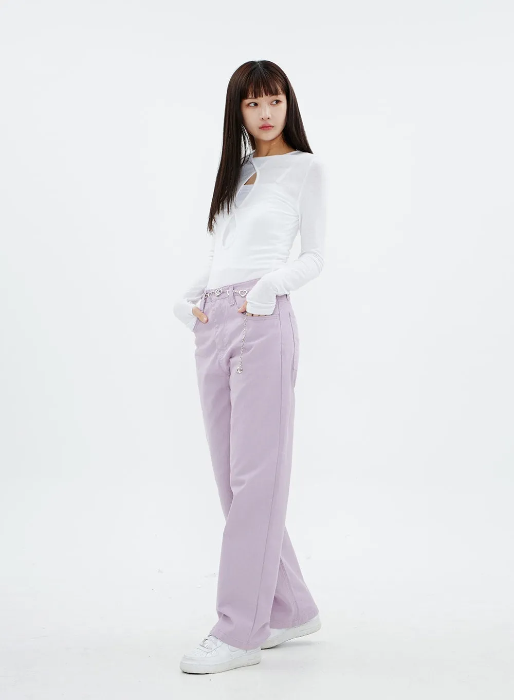 Wide Leg Cotton Pants CM16