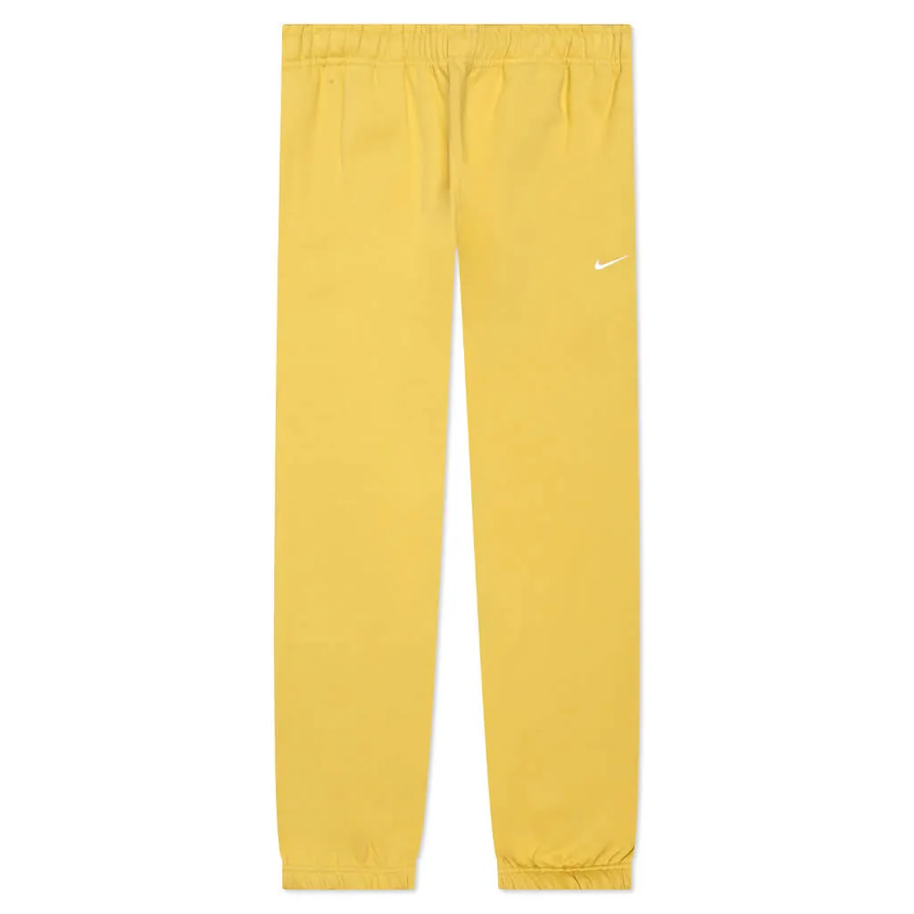 Women's Solo Swoosh Fleece Pants - Yellow