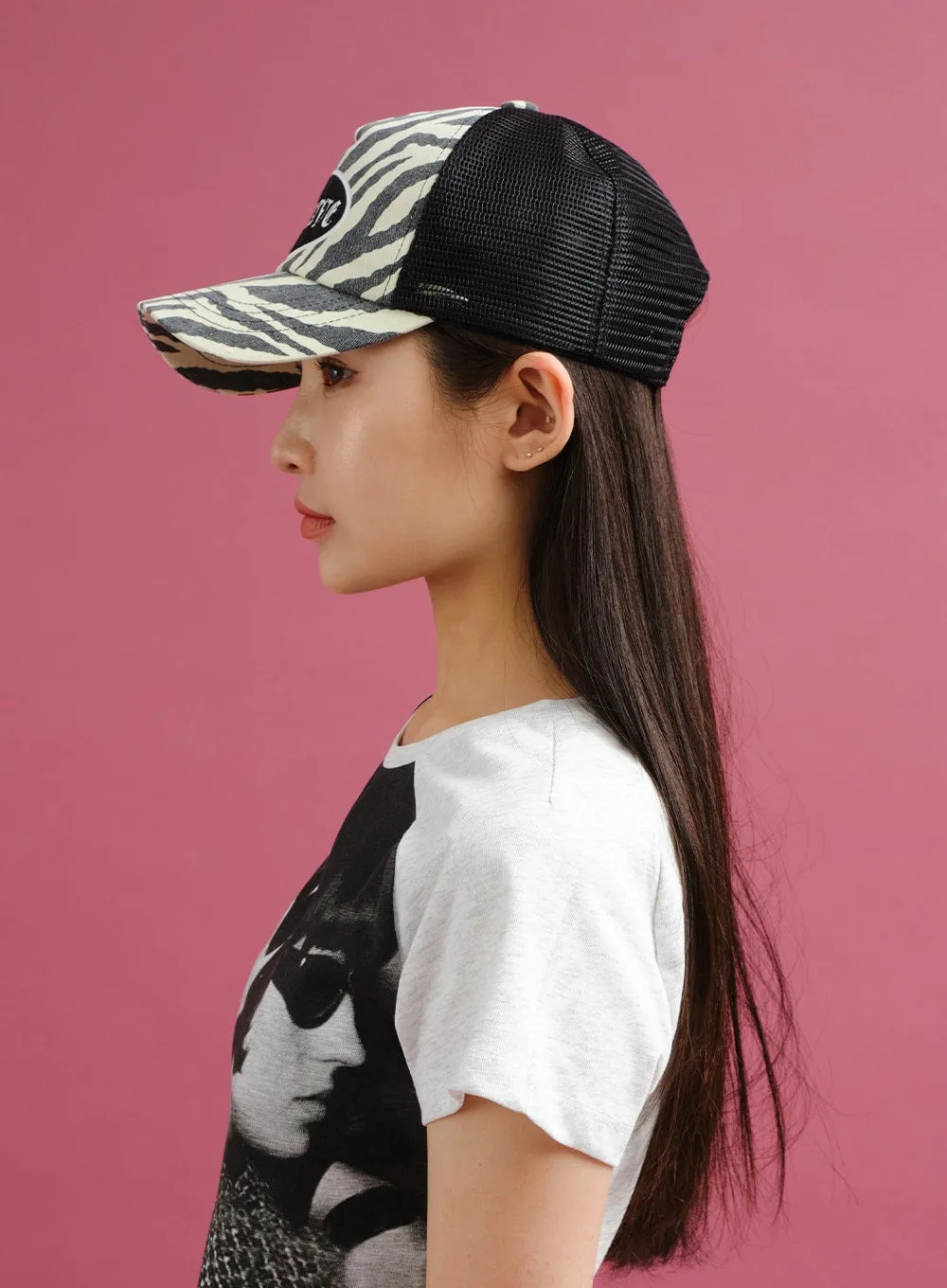 Zebra Mesh Baseball Cap CY24